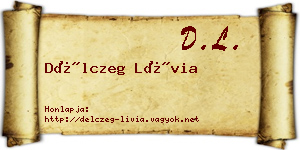 Délczeg Lívia névjegykártya